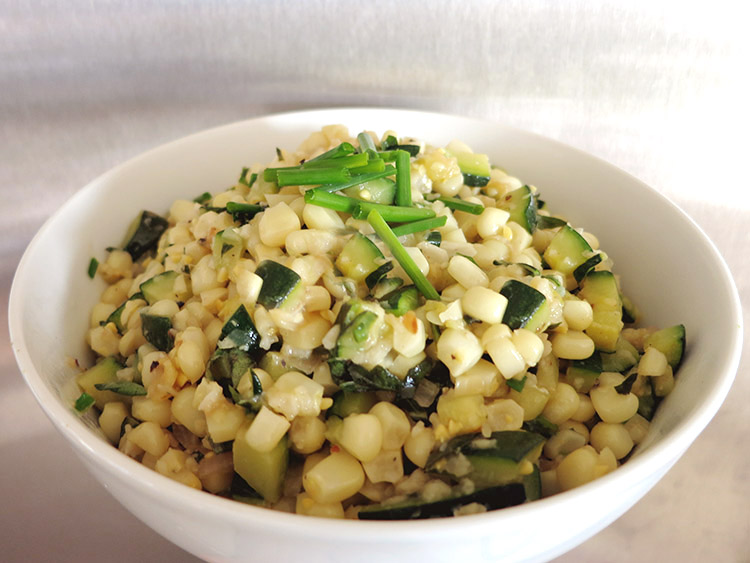 Sauteed Summer Corn Zucchini