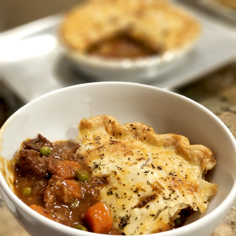 Classic Beef Pot Pie Serving