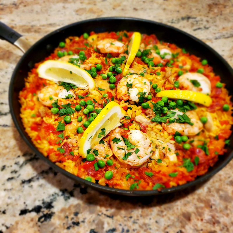 Quick Skillet Paella for Two final