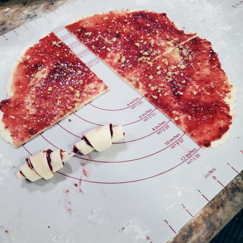 Perfect Jam-Filled Rugelach raspberry dough