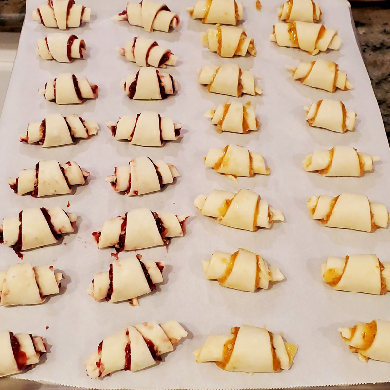 Perfect Jam-Filled Rugelach raspberry dough