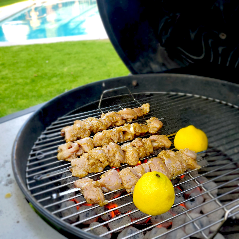 Milk Street’s Moroccan Lemon-Ginger Chicken Skewers grill