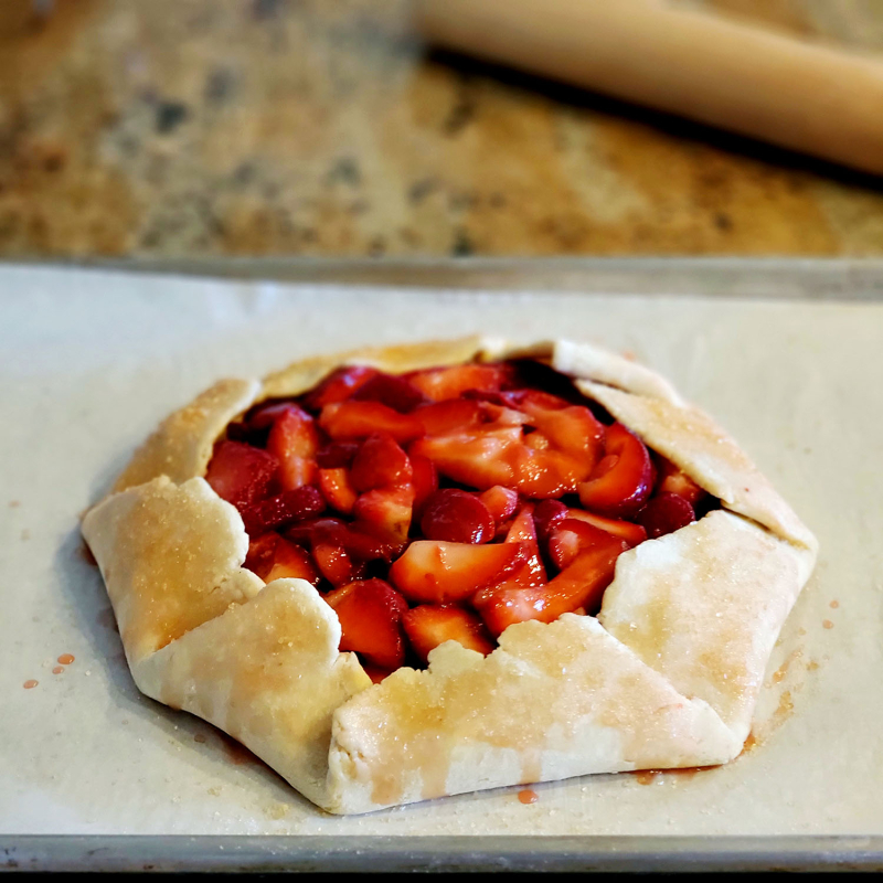 Fresh Strawberry Galette unbaked